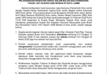 Pemkot Jambi Menghimbau Penutupan Tempat Hiburan Selama Ramadhan